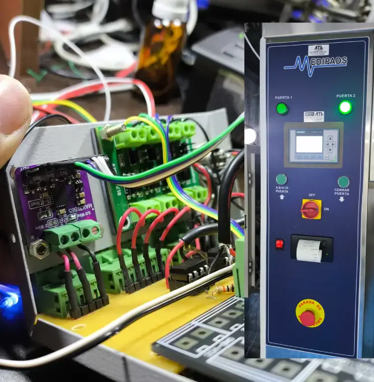 proyecto electrónico Prototipo lectura de Temperatura e impresión de ticket par autoclave.